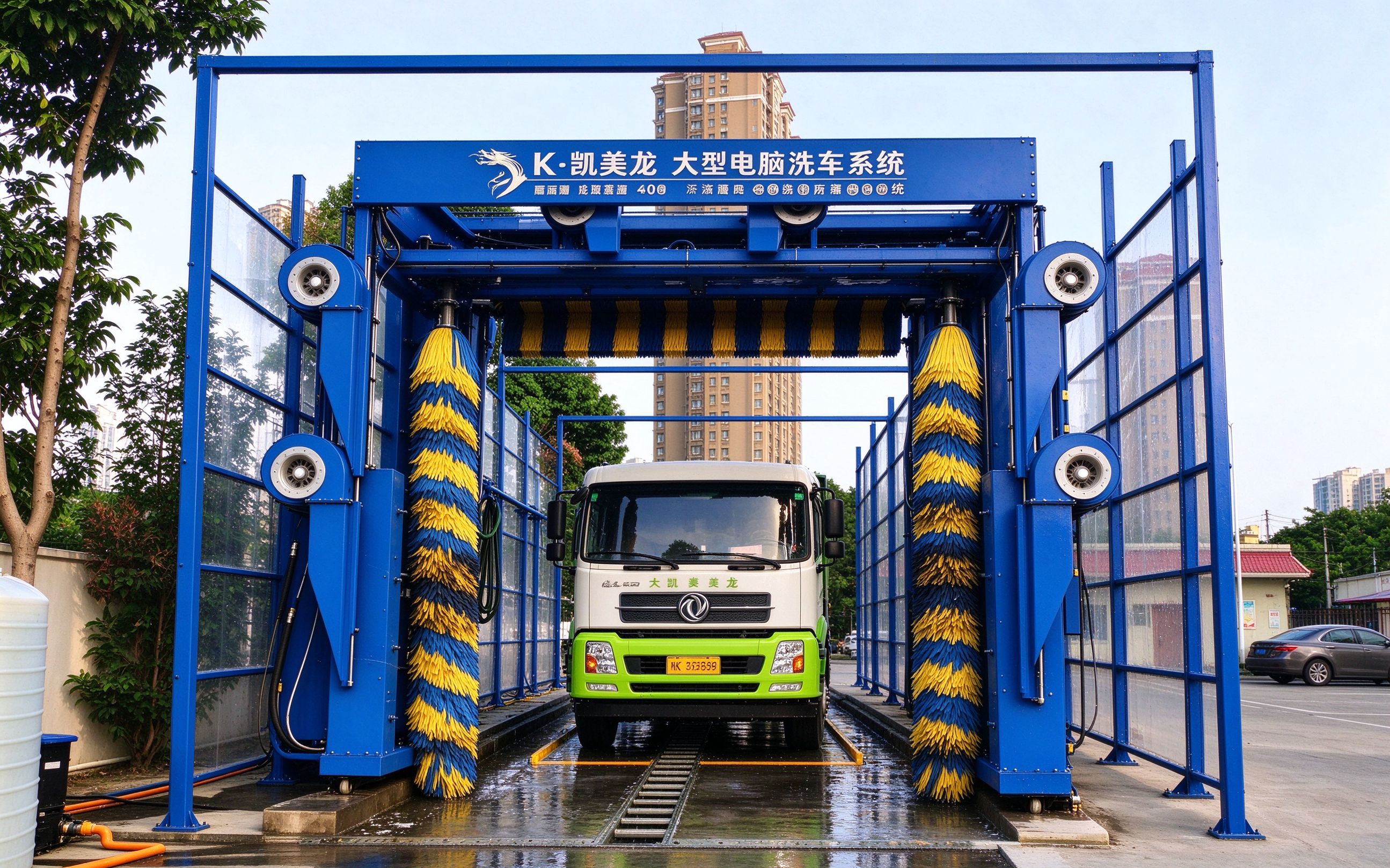 Station de lavage pour bus